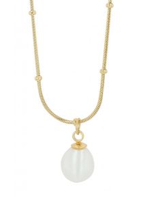 Adelia´s ADELIA ́S Damen Kette mit Anhänger "Neuheit 2025 - Damen Edelstahl Halskette mit Anhänger mit Perle", unbekannt, Edelstahlgold, perle, Edelstahl,