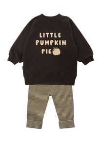 Liliput Kinder Sweatanzug "Little Pumpkin Pie", bunt, Gr. 74, bedruckt, 80% Baumwolle, 20% Polyester, Sportanzüge, mit herbstlichem Frontprint