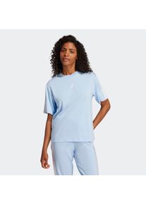 Damen T-Shirt "W 3S SJ BF T", blau, sportlich, Gr. XS, adidas Sportswear, Obermaterial: 100% Baumwolle, Shirts