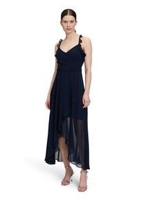 Vera Mont Damen Abendkleid "Vera Mont Abendkleid mit Volant", blau, elegant, Gr. 36, Chiffon, Obermaterial: 100% Polyester. Futter: 100% Polyester.,