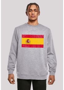 F4NT4STIC Herren Kapuzenpullover "Spain Spanien Flagge distressed", grau, casual, Gr. XXL, Obermaterial: 50% Baumwolle, 50% Polyester, Pullover, Print