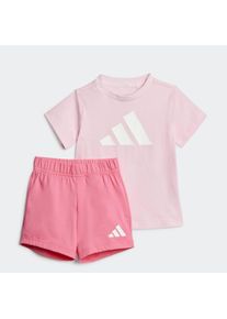 Kinder Trainingsanzug "I BL T-SET 160", pink, sportlich, Gr. 62, adidas Sportswear, Obermaterial: 100% Baumwolle, Sportanzüge