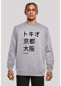 F4NT4STIC Herren Kapuzenpullover "Tokio, Kyoto, Osaka", grau, casual, Gr. 5XL, Obermaterial: 50% Baumwolle, 50% Polyester, Pullover, Print
