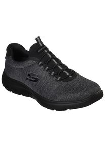 Skechers Herren Slip-On Sneaker "SUMMITS", Gr. 47,5, schwarz, Textil, sportlich, Schuhe, Slipper, Freizeitschuh in komfortabler Schuhweite
