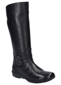 Josef Seibel Damen Stiefel "Charlotte 11", Gr. 36, schwarz, Leder, unifarben, sportlich, Schuhe, Winterstiefel, Stiefelette, Komfortschuh mit flachem
