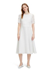 Vera Mont Damen Cocktailkleid "Vera Mont Cocktailkleid mit Spitze", weiß, feminin, Gr. 48, Obermaterial: 100% Polyester. Futter: 100% Polyester.,