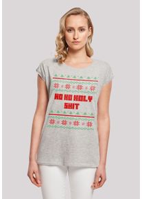F4NT4STIC Damen T-Shirt "Ho Ho Holy", grau, casual, Gr. XXL, Obermaterial: 100% Baumwolle, Shirts, Print