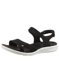 Ecco Damen Trekkingsandale "Ecco CRUISE II", Gr. 38, schwarz, Leder, sportlich, Schuhe, Outdoorschuh, Sommerschuh, Freizeitsandale, mit