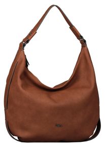 Gabor Damen Hobo "Malu", braun, Polyurethan, Polyurethan (PU), clean, gepflegt, unifarben, Taschen, aus weichem genarbtem Lederimitat mit