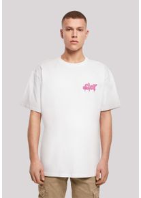 F4NT4STIC Herren T-Shirt "SLAY Jugenwort Pink", weiß, casual, Gr. 4XL, Obermaterial: 100% Baumwolle, Shirts, Print