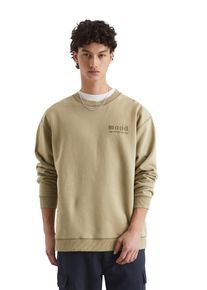 Marc O'Polo Herren Sweatshirt "aus reiner Bio-Baumwolle", grün, sportlich, Gr. XL, MARC O'POLO DENIM, unifarben, Obermaterial: 100% Baumwolle, Sweatshirts
