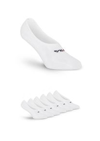 Fila Damen Füßlinge "UNISEX GHOST SOCKS SILICONE HEEL INSIDE", Gr. 35, weiß, Baumwollmischung, unifarben, Socken, mit Logo-Schriftzug