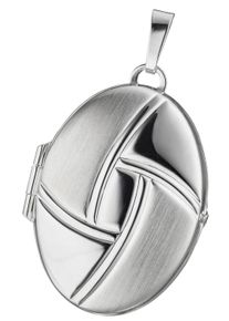 Jobo Damen Medallion-Anhänger "Anhänger Medaillon oval", Silber 925 (Sterlingsilber), silber, Silber 925 (Sterlingsilber), Schmuckanhänger, 925 Silber