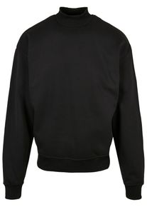 Urban Classics Herren Rundhalspullover "Urban Classics Herren Mock Neck Crew", schwarz, casual, Gr. XXL, unifarben, 65% Baumwolle, 35% Polyester,