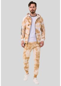 Cipo & Baxx CIPO & BAXX Herren Trainingsanzug "HOMEWEAR", braun, Gr. XXL, bedruckt, 80% Baumwolle;15% Polyester;5% Elasthan, Sportanzüge, mit Allover-Musterung