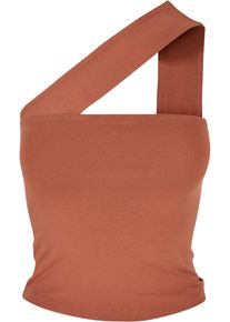 Urban Classics Herren Muskelshirt "Urban Classics Damen Ladies One Strap Top", orange, casual, Gr. XXL, unifarben, 95% Baumwolle, 5% Elasthan, Shirts
