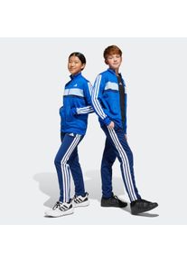 Kinder Trainingsanzug "J 3S TIBERIO TS", blau, sportlich, Gr. 128, adidas Sportswear, Obermaterial: 100% Polyester, Sportanzüge