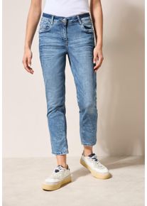 Cecil Damen 7/8-Jeans "Style Scarlett", blau, casual, Gr. 29, Denim/Jeans, Obermaterial: 78% Baumwolle, 20% Polyester, 2% Elasthan, Jeans, Slim Fit