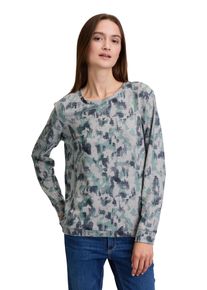 BETTY & CO BETTY & CO Damen Kurzarmshirt "Betty & Co Casual-Shirt mit Tunnelzug", blau, casual, Gr. M, Obermaterial: 97% Polyester, 3% Elasthan., Shirts, Druck