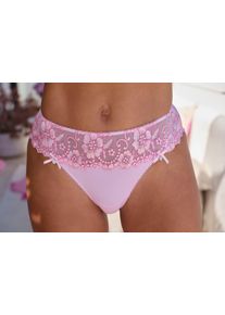 Lascana Damen String "Wanda Dessous", Gr. 32, rosa, Microtouch, Spitze, Obermaterial: 80% Polyamid, 12% Polyester, 8% Elasthan, Unterhosen, mit