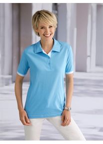 Classic Basics Damen Poloshirt "Poloshirt", blau, Gr. 50, unifarben, 100% Baumwolle, Shirts