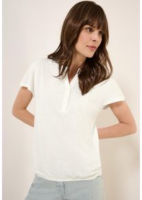Cecil Damen Tunikashirt, weiß, casual, Gr. XL, unifarben, Web, 100% Baumwolle, Shirts, aus reiner Baumwolle