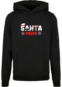 Merchcode Herren Kapuzensweatshirt "Merchcode Herren Santa Squad Basic Hoody", schwarz, Gr. XXL, bedruckt, 50% Baumwolle, 50% Polyester, Sweatshirts