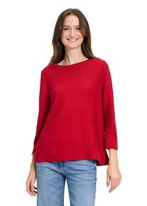 Betty Barclay Damen Strickpullover "Betty Barclay Feinstrickpullover mit Struktur", rot, casual, Gr. 38, Strick, Obermaterial: 50% Baumwolle, 50%