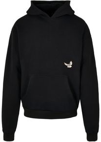 Herren Hoodie "Upscale by Mister Tee Unisex K-Dot Heavy Oversize Hoody", schwarz, Gr. S, UPSCALE BY MISTER TEE, unifarben, 100% Baumwolle, Sweatshirts