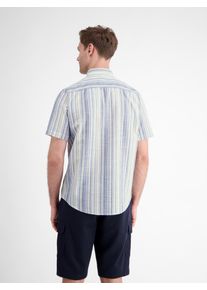 Lerros Herren Kurzarmhemd "Lerros Herren Halbarmhemd, gestreift", blau, Gr. XXXL, 100% Baumwolle, Hemden