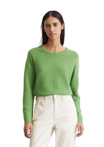Marc O'Polo Damen Strickpullover "aus reinem Organic Cotton", grün, casual, Gr. XXS, MARC O'POLO DENIM, unifarben, Obermaterial: 100% Baumwolle, Pullover