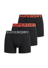 Superdry Herren Boxershorts "BOXER TRIPLE PACK", Gr. S, orange, Jersey, Obermaterial: 95% Baumwolle, 5% Elasthan, unifarben, Unterhosen