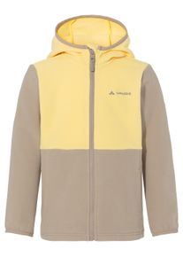 Vaude Kinder Fleecejacke "KIDS PULEX HOODED JACKET II", beige, sportlich, Gr. 122, Fleece, Obermaterial: 100% Polyester, Jacken, für Kinder