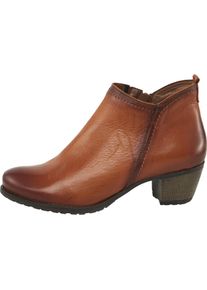 Heine Damen Stiefelette, Gr. 38, braun, Leder, Glattleder, Rindsleder, sportlich, Schuhe