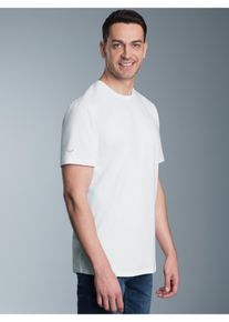 TRIGEMA Herren T-Shirt "TRIGEMA T-Shirt aus 100% Biobaumwolle", weiß, Basic, Gr. L, 100% Baumwolle (Bio-Baumwolle kbA), Shirts