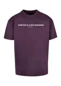Merchcode Herren T-Shirt "Merchcode Herren Hope Heavy Oversize Tee", lila, casual, Gr. M, bedruckt, 100% Baumwolle, Shirts