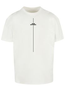 Merchcode Herren T-Shirt "Merchcode Herren Think Different Heavy Oversized Tee", weiß, casual, Gr. S, bedruckt, 100% Baumwolle, Shirts