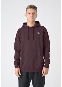 Cleptomanicx Herren Kapuzensweatshirt "Hooded Embro Gull 2", lila, casual, Gr. L, bestickt, 100% Baumwolle, Sweatshirts, im klassischen Design