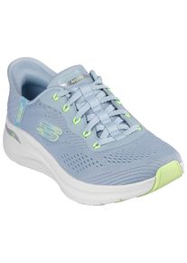 Skechers Damen Slip-On Sneaker "ARCH FIT 2.0-EASY CHIC", Gr. 35, bunt, Textil, casual, Schuhe, Schlupfschuh, Vegan mit elastischer Bungee Schnürung