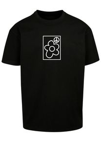 Herren T-Shirt "Upscale by Mister Tee More Peace Oversize Tee", schwarz, casual, Gr. M, UPSCALE BY MISTER TEE, bedruckt, 100% Baumwolle, Shirts
