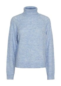 Pieces Damen Rollkragenpullover "PCJULIANA LS ROLLNECK KNIT NOOS BC", lila, casual, Gr. S, unifarben, Strick, Obermaterial: 82% Polyester, 15%