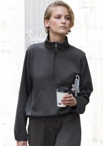 Damen Langarmshirt, Copenhagen Studios, Gr. 32, grau, Sweatware, Obermaterial: 54% Modal, 40% Polyester, 6% Elasthan, unifarben, casual, Shirts, aus