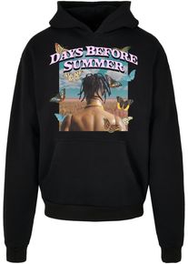 Herren Kapuzensweatshirt "Upscale by Mister Tee Herren Days before Summer Oversize Hoody", schwarz, Gr. M, UPSCALE BY MISTER TEE, bedruckt, 100%