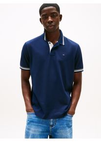Tommy Jeans Herren Poloshirt "TJM REG TIPPED POLO EXT", blau, casual, Gr. XXXL, unifarben, Jersey, Obermaterial: 100% Baumwolle, Shirts, Mit