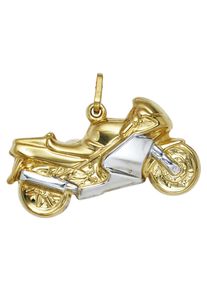 Jobo Damen Ketten-Anhänger "Anhänger Motorrad", Gelbgold 333, gold, Gelbgold 333, Schmuckanhänger, 333 Gold bicolor