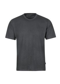 TRIGEMA Damen T-Shirt "TRIGEMA T-Shirt DELUXE Baumwolle", grau, Basic, Gr. L, 100% Baumwolle, Shirts