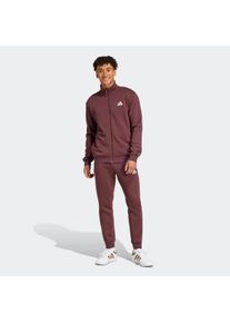 Herren Trainingsanzug "M 3S FL TT TS", rot, sportlich, Gr. M, adidas Sportswear, Obermaterial: 70% Baumwolle, 30% Polyester, Sportanzüge