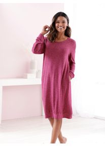feel good Damen Langarmshirt "Longshirt", Gr. 36, rot, 80% Viskose, 15% Polyester, 5% Elasthan, unifarben, Shirts