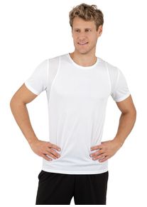 TRIGEMA Herren T-Shirt "TRIGEMA COOLMAX Sport T-Shirt", weiß, sportlich, Gr. XL, 100% Polyester (recycelt), Shirts