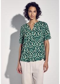 Cecil Damen Shirtbluse, grün, casual, Gr. 34, bedruckt, Stoff, 100% Viskose, Blusen, aus softer Viskose